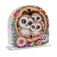 Load image into Gallery viewer, Acrylic Napkin Holder Diamond Painting Kit for Home Table Decoration (Owl)
