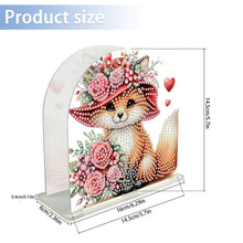 Load image into Gallery viewer, Acrylic Napkin Holder Diamond Painting Kit for Home Table Decoration (Fox)