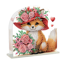 Load image into Gallery viewer, Acrylic Napkin Holder Diamond Painting Kit for Home Table Decoration (Fox)