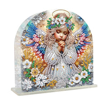 Load image into Gallery viewer, Acrylic Napkin Holder Diamond Painting Kit for Home Table Decor (Angel Girl)