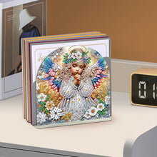 Load image into Gallery viewer, Acrylic Napkin Holder Diamond Painting Kit for Home Table Decor (Angel Girl)