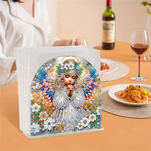 Load image into Gallery viewer, Acrylic Napkin Holder Diamond Painting Kit for Home Table Decor (Angel Girl)