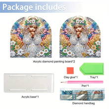 Load image into Gallery viewer, Acrylic Napkin Holder Diamond Painting Kit for Home Table Decor (Angel Girl)