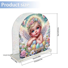 Load image into Gallery viewer, Acrylic Napkin Holder Diamond Painting Kit for Home Table Decor (Angel Baby)