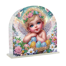 Load image into Gallery viewer, Acrylic Napkin Holder Diamond Painting Kit for Home Table Decor (Angel Baby)