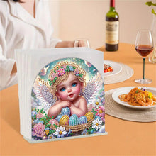 Load image into Gallery viewer, Acrylic Napkin Holder Diamond Painting Kit for Home Table Decor (Angel Baby)