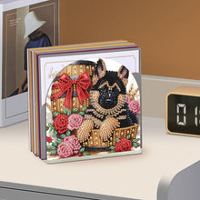 Load image into Gallery viewer, Acrylic Napkin Holder Diamond Painting Kit for Home Table Decor (Gift Puppy)