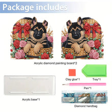 Load image into Gallery viewer, Acrylic Napkin Holder Diamond Painting Kit for Home Table Decor (Gift Puppy)