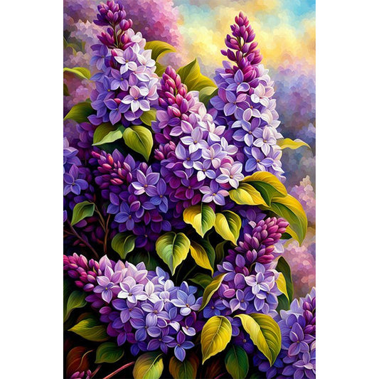AB Diamond Painting - Full Round - Blooming Violets (40*60CM)