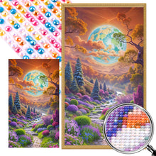 Load image into Gallery viewer, AB Diamond Painting - Full Round - Moonlight Garden (40*70CM)