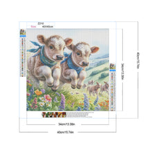 Load image into Gallery viewer, Diamond Painting - Full Round - Cow (40*40CM)