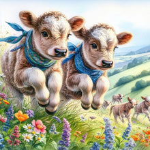 Load image into Gallery viewer, Diamond Painting - Full Round - Cow (40*40CM)