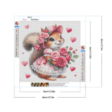 Load image into Gallery viewer, Diamond Painting - Full Round - Squirrel Rose (40*40CM)