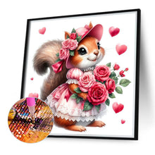 Load image into Gallery viewer, Diamond Painting - Full Round - Squirrel Rose (40*40CM)
