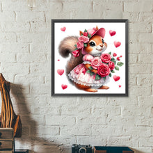Load image into Gallery viewer, Diamond Painting - Full Round - Squirrel Rose (40*40CM)