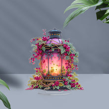 Load image into Gallery viewer, Acrylic Special Shape Flower Lantern Diamond Painting Desktop Ornaments