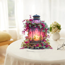 Load image into Gallery viewer, Acrylic Special Shape Flower Lantern Diamond Painting Desktop Ornaments
