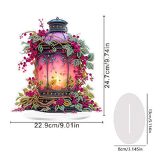Load image into Gallery viewer, Acrylic Special Shape Flower Lantern Diamond Painting Desktop Ornaments