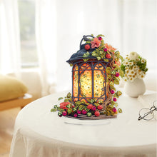 Load image into Gallery viewer, Acrylic Special Shape Flower Lantern Diamond Painting Desktop Ornaments