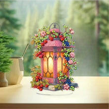 Load image into Gallery viewer, Acrylic Special Shape Flower Lantern Diamond Painting Desktop Ornaments