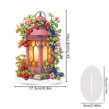 Load image into Gallery viewer, Acrylic Special Shape Flower Lantern Diamond Painting Desktop Ornaments