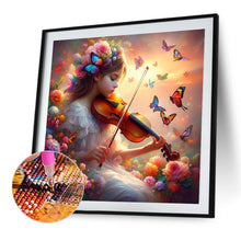 Load image into Gallery viewer, Diamond Painting - Full Round - Violin girl (40*40CM)