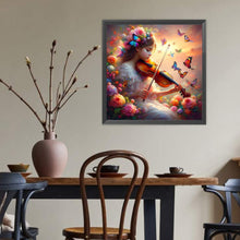 Load image into Gallery viewer, Diamond Painting - Full Round - Violin girl (40*40CM)