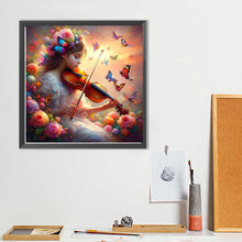 Load image into Gallery viewer, Diamond Painting - Full Round - Violin girl (40*40CM)
