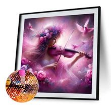 Load image into Gallery viewer, Diamond Painting - Full Round - Violin girl (40*40CM)