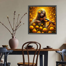 Load image into Gallery viewer, Diamond Painting - Full Round - Violin girl (40*40CM)