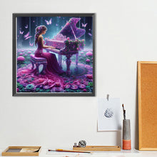 Load image into Gallery viewer, Diamond Painting - Full Round - Piano girl (40*40CM)