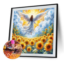 Load image into Gallery viewer, Diamond Painting - Full Round - Angel and sunflower (40*40CM)