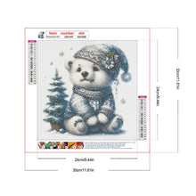 Load image into Gallery viewer, Diamond Painting - Full Round - Winter bear (30*30CM)