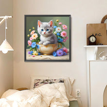 Load image into Gallery viewer, Diamond Painting - Full Round - Cat (30*30CM)