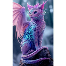 Load image into Gallery viewer, Diamond Painting - Full Round - Dragon cat (30*50CM)