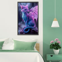 Load image into Gallery viewer, Diamond Painting - Full Round - Dragon cat (30*50CM)