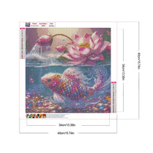 Load image into Gallery viewer, Diamond Painting - Full Round - Lotus koi (40*40CM)