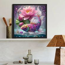 Load image into Gallery viewer, Diamond Painting - Full Round - Lotus leaf koi (40*40CM)