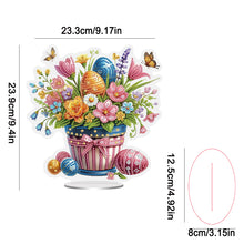 Load image into Gallery viewer, Easter Special Shaped Diamond Painting Desktop Ornaments (Easter Eggs Flowers)
