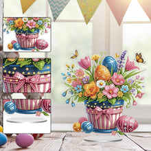 Load image into Gallery viewer, Easter Special Shaped Diamond Painting Desktop Ornaments (Easter Eggs Flowers)