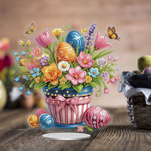 Load image into Gallery viewer, Easter Special Shaped Diamond Painting Desktop Ornaments (Easter Eggs Flowers)