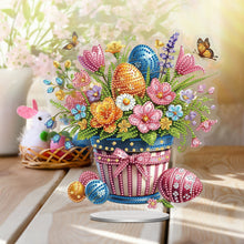 Load image into Gallery viewer, Easter Special Shaped Diamond Painting Desktop Ornaments (Easter Eggs Flowers)