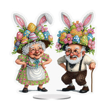 Load image into Gallery viewer, Easter Special Shaped Diamond Painting Desktop Ornaments Kit (Easter Couple)