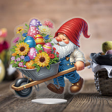 Load image into Gallery viewer, Easter Special Shaped Diamond Painting Desktop Ornaments Kit (Easter Eggs Cart)