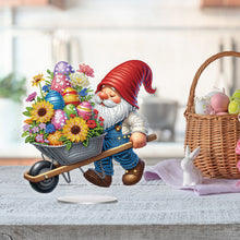 Load image into Gallery viewer, Easter Special Shaped Diamond Painting Desktop Ornaments Kit (Easter Eggs Cart)