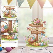 Load image into Gallery viewer, Easter Special Shaped Diamond Painting Desktop Ornaments Kit (Easter Road Sign)