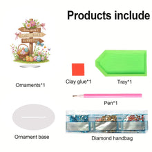 Load image into Gallery viewer, Easter Special Shaped Diamond Painting Desktop Ornaments Kit (Easter Road Sign)