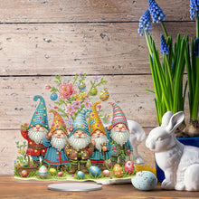 Load image into Gallery viewer, Easter Special Shaped Diamond Painting Desktop Ornaments Kit Decor (Gnomes)