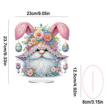 Load image into Gallery viewer, Easter Special Shaped Diamond Painting Desktop Ornaments Kit (Pink Gnome)