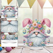 Load image into Gallery viewer, Easter Special Shaped Diamond Painting Desktop Ornaments Kit (Pink Gnome)